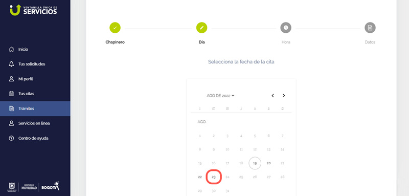 Agendar cita Ventanilla Única Bogotá