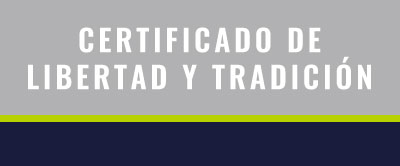 Certificado de libertad y tradición