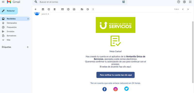 Crear cuenta en ventanilla de servicios de movilidad en Bogotá